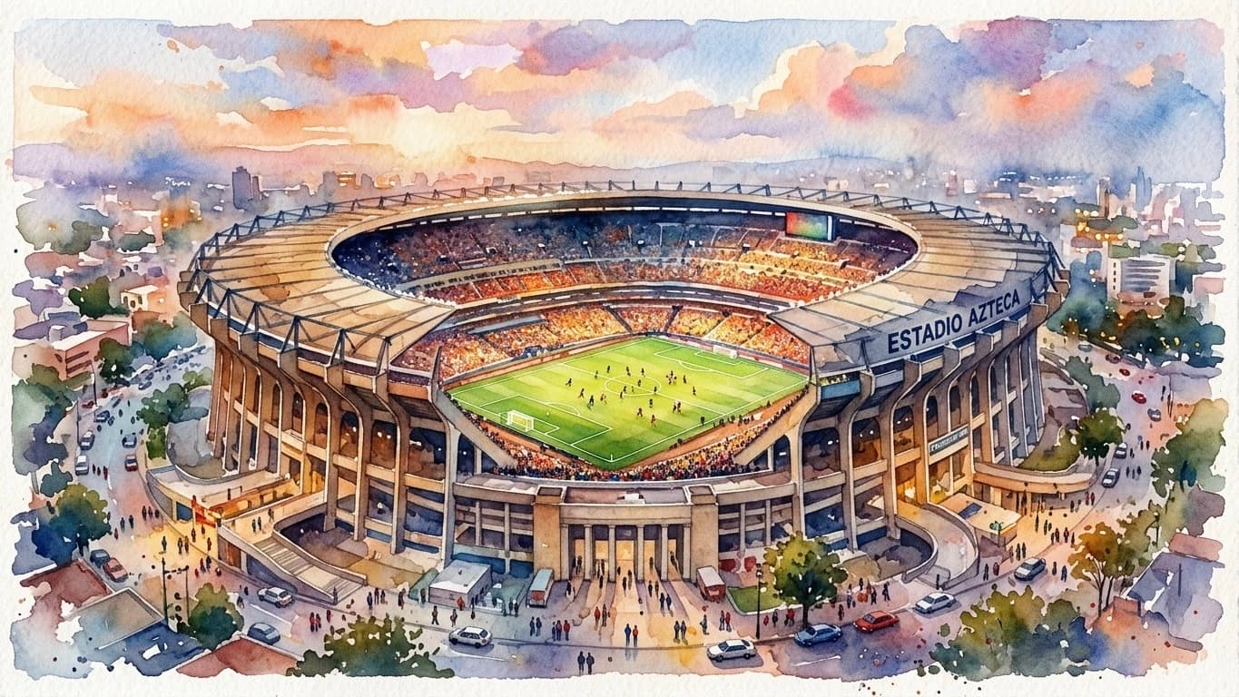 Un estadio Azteca de combustóleo